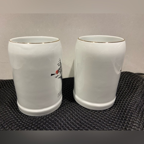 Set Of 2 Canada Loon Gold Rim Algonquin Park Canada Souvenir Mugs - Picture 3 of 9